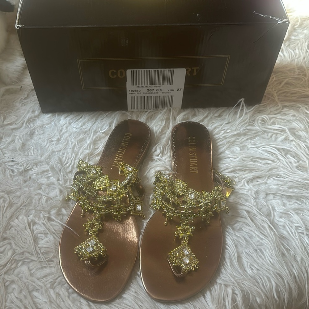 Colin Stuart Gold Chain Sandals from Victoria’s Secret previously loved